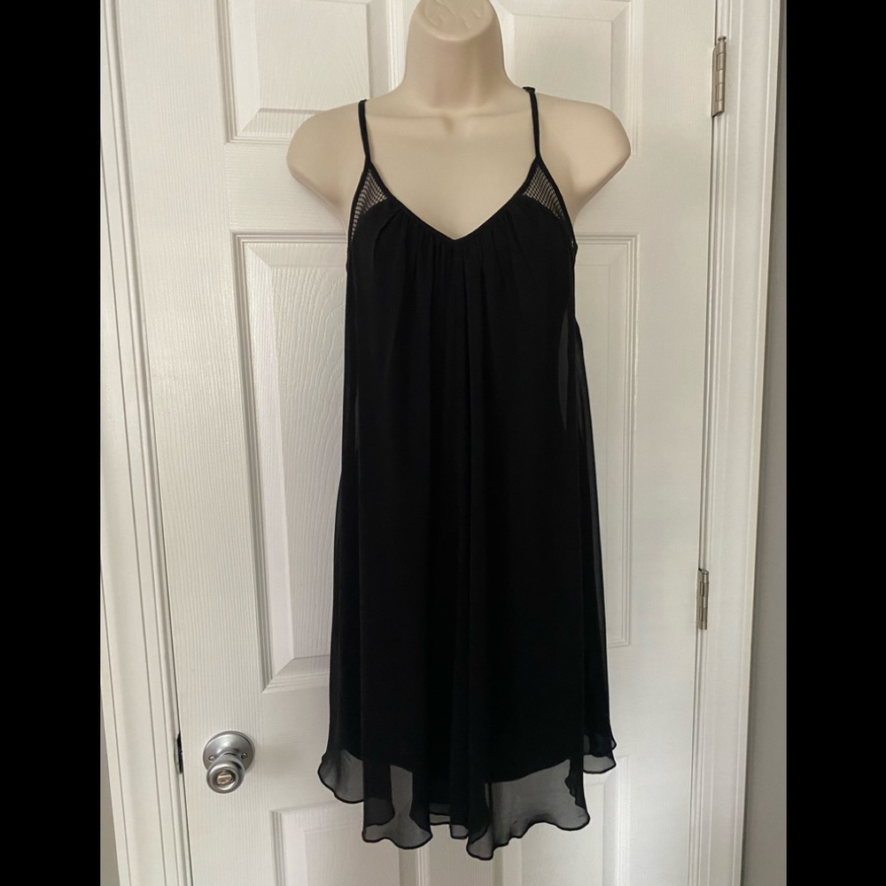 Express mesh chiffon dress small